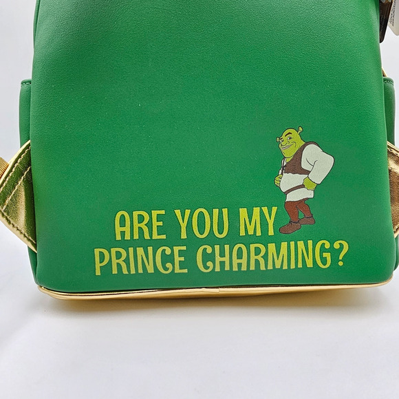 Loungefly DreamWorks Shrek Princess Fiona Green Gold Mini Backpack Bag New - Picture 11 of 13